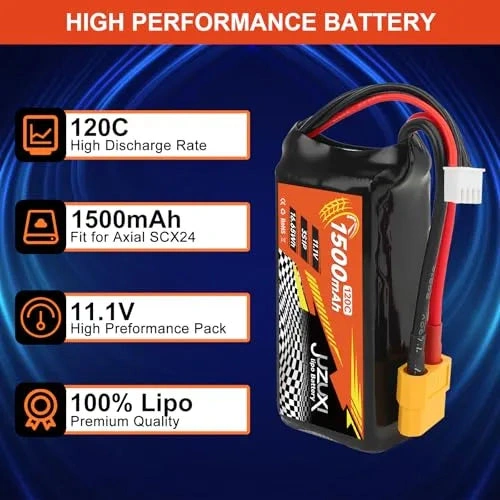Unleash the Beast! 2x 11.1V 3S Lipo Powerhouse for FPV, RC Cars & More - XT60 Ready!